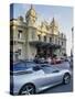 Casino and Ferrari, Monte Carlo, Monaco, Europe-Miller John-Stretched Canvas