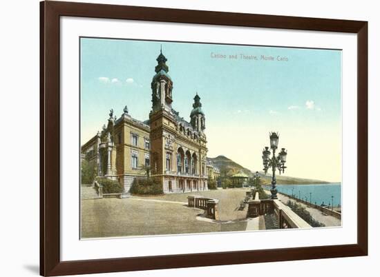 Casino and Theater, Monte Carlo-null-Framed Premium Giclee Print