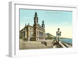 Casino and Theater, Monte Carlo-null-Framed Art Print