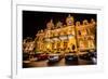 Casino at Night, Monaco, Europe-Laura Grier-Framed Photographic Print