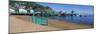 Casino Building and Avalon Harbor, Avalon, Catalina Island, California-null-Mounted Photographic Print