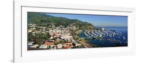 Casino Building and Avalon Harbor, Avalon, Catalina Island, California-null-Framed Photographic Print