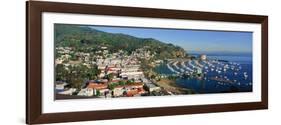 Casino Building and Avalon Harbor, Avalon, Catalina Island, California-null-Framed Photographic Print