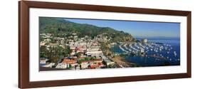 Casino Building and Avalon Harbor, Avalon, Catalina Island, California-null-Framed Photographic Print