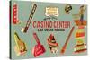 Casino Center, Array of Signs, Nevada-null-Stretched Canvas