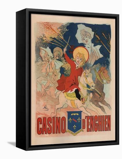 Casino De Enghien-Jules Chéret-Framed Stretched Canvas