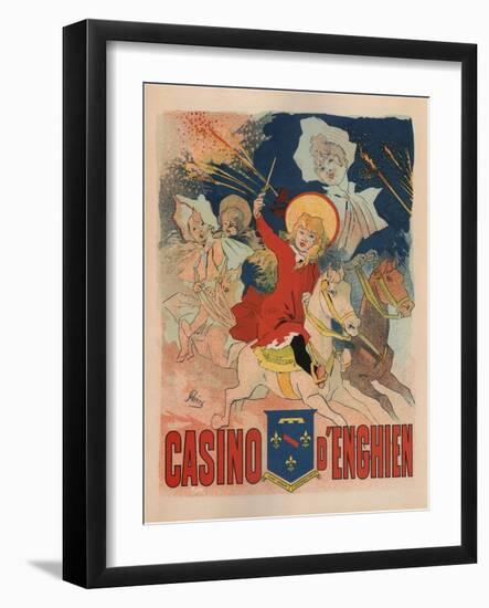 Casino De Enghien-Jules Chéret-Framed Art Print