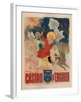 Casino De Enghien-Jules Chéret-Framed Art Print