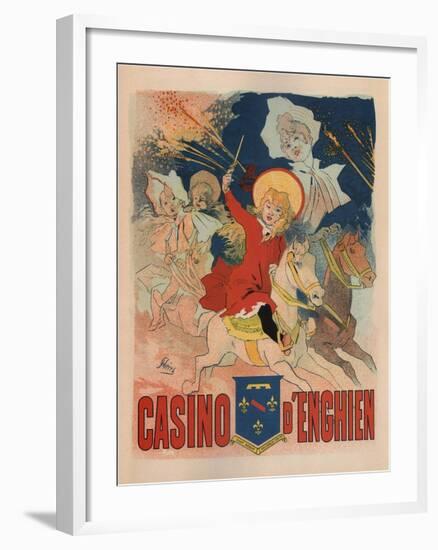 Casino De Enghien-Jules Chéret-Framed Art Print