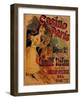 Casino De Paris; Camille Stefani-Jules Chéret-Framed Art Print