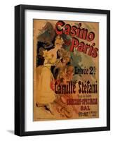 Casino De Paris; Camille Stefani-Jules Chéret-Framed Art Print