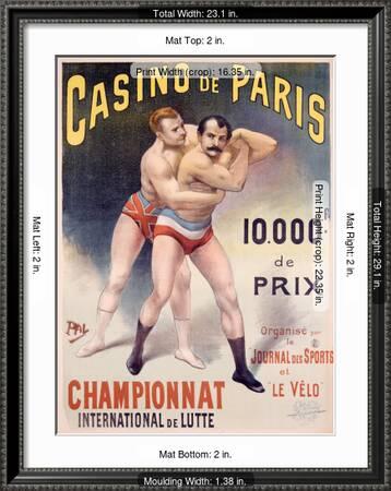 Casino de Paris Championnat de Lutte' Giclee Print - PAL (Jean de  Paleologue) | AllPosters.com