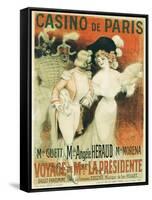Casino De Paris Poster-Georges Redon-Framed Stretched Canvas