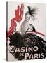 Casino de Paris Red and Black-null-Stretched Canvas