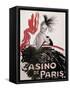 Casino de Paris Red and Black-null-Framed Stretched Canvas
