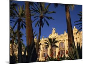 Casino Framed by Flowers and Palm Trees in Monte Carlo, Monaco, Europe-Tomlinson Ruth-Mounted Photographic Print