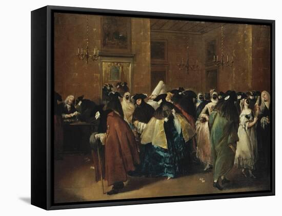 Casino (Il Ridott) in Venice-Francesco Guardi-Framed Stretched Canvas