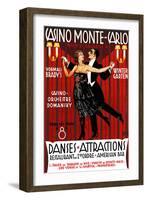 Casino Monte-Carlo-Archive-Framed Art Print
