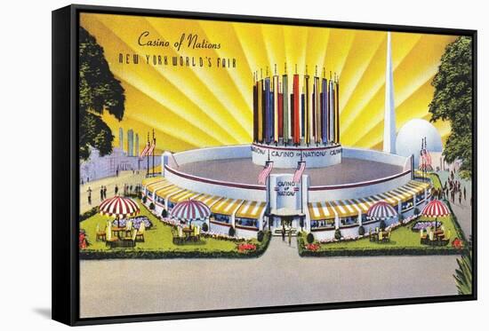 Casino of Nations, New York World's Fair-null-Framed Stretched Canvas