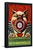 Casino Pig-null-Framed Poster