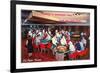 Casino Scene in Las Vegas, Nevada-null-Framed Premium Giclee Print