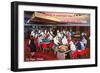 Casino Scene in Las Vegas, Nevada-null-Framed Art Print