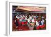 Casino Scene in Las Vegas, Nevada-null-Framed Art Print