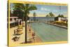 Casino Swimming Pool, Santa Barbara, California-null-Stretched Canvas