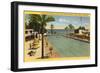Casino Swimming Pool, Santa Barbara, California-null-Framed Art Print
