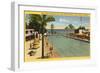 Casino Swimming Pool, Santa Barbara, California-null-Framed Art Print