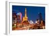 Casinos Along the Las Vegas Boulevard at Night, Las Vegas, Nevada, USA 2013-null-Framed Photographic Print