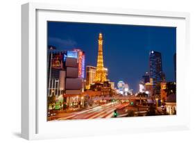 Casinos Along the Las Vegas Boulevard at Night, Las Vegas, Nevada, USA 2013-null-Framed Photographic Print