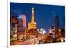 Casinos Along the Las Vegas Boulevard at Night, Las Vegas, Nevada, USA 2013-null-Framed Premium Photographic Print