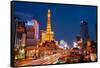 Casinos Along the Las Vegas Boulevard at Night, Las Vegas, Nevada, USA 2013-null-Framed Stretched Canvas