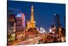 Casinos Along the Las Vegas Boulevard at Night, Las Vegas, Nevada, USA 2013-null-Stretched Canvas