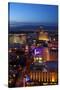 Casinos and Hotels Along the Strip, Las Vegas, Nevada-David Wall-Stretched Canvas