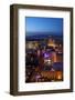 Casinos and Hotels Along the Strip, Las Vegas, Nevada-David Wall-Framed Photographic Print