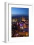 Casinos and Hotels Along the Strip, Las Vegas, Nevada-David Wall-Framed Photographic Print