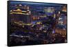 Casinos and Hotels Line the Vegas Strip, Las Vegas, Nevada-David Wall-Framed Stretched Canvas