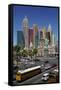 Casinos and Hotels of Las Vegas, Nevada-David Wall-Framed Stretched Canvas