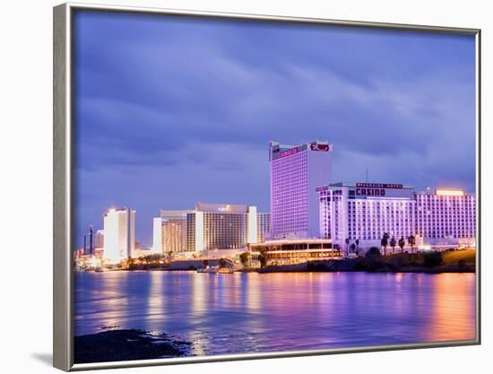 Casinos on the Colorado River, Laughlin City, Nevada, USA-Richard Cummins-Framed Photographic Print