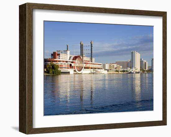 Casinos on the Colorado River, Laughlin City, Nevada, USA-Richard Cummins-Framed Photographic Print