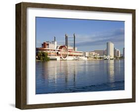 Casinos on the Colorado River, Laughlin City, Nevada, USA-Richard Cummins-Framed Photographic Print