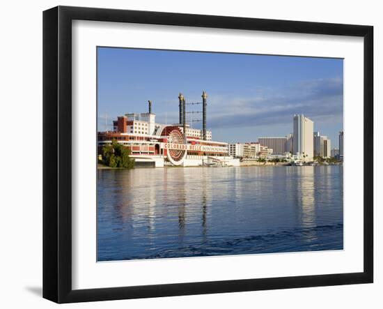 Casinos on the Colorado River, Laughlin City, Nevada, USA-Richard Cummins-Framed Photographic Print