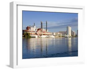 Casinos on the Colorado River, Laughlin City, Nevada, USA-Richard Cummins-Framed Photographic Print