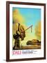 Casket at the Beach-Salvador Dalí-Framed Art Print