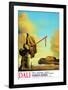 Casket at the Beach-Salvador Dalí-Framed Art Print