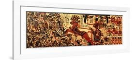 Casket with Tutankhamon and Battle Scene from Thebes-null-Framed Giclee Print