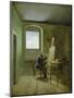 Caspar David Friedrich (1774-1840) in His Studio, 1811-Georg Friedrich Kersting-Mounted Giclee Print