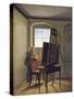 Caspar David Friedrich in His Studio-Georg Friedrich Kersting-Stretched Canvas